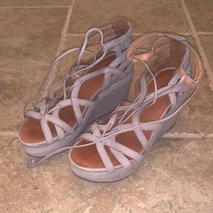 Kenneth Cole Lace Up Wedges